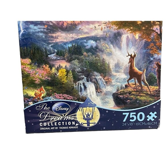 Disney Thomas Kinkade Dreams Collection 750 Piece Puzzle Bambi's First Year Comp - Picture 15 of 16